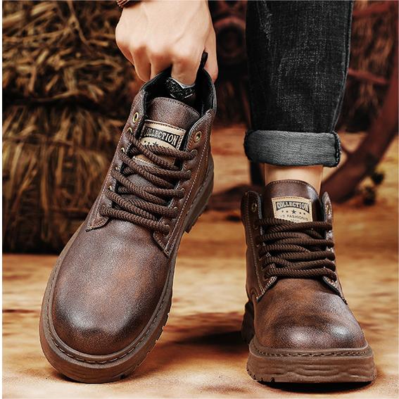 Men's Vintage Leather Shoes – Classic Stylish Footwear for Formal & Casual Wear