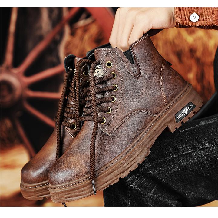 Men's Vintage Leather Shoes – Classic Stylish Footwear for Formal & Casual Wear