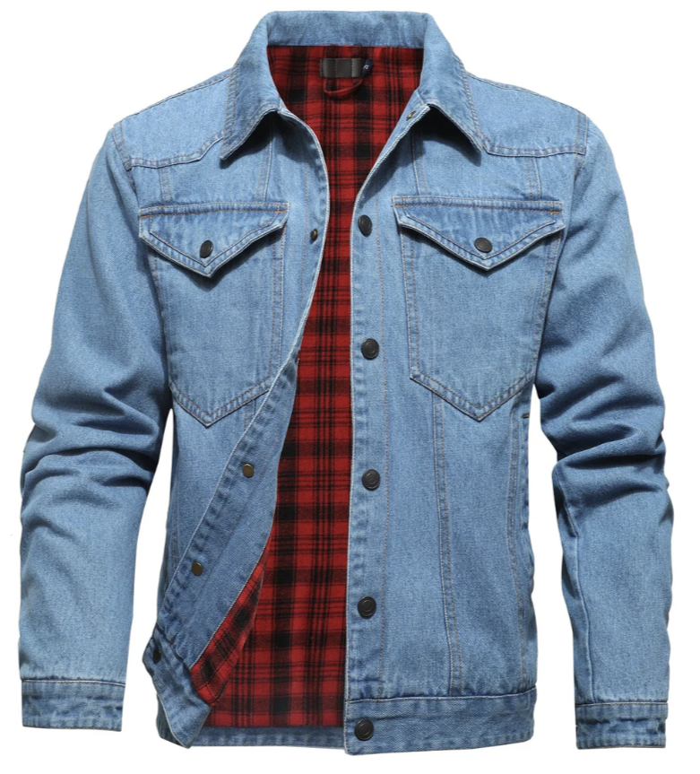 Denim Jacket for Men – Stylish Casual Outerwear, Classic Fit, and Durable Fabric