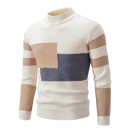 Men's Knitted Jumper – Cozy Wool Sweater for Casual Wear & Winter Style