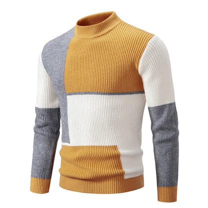 Men's Knitted Jumper – Cozy Wool Sweater for Casual Wear & Winter Style