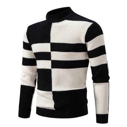 Men's Knitted Jumper – Cozy Wool Sweater for Casual Wear & Winter Style