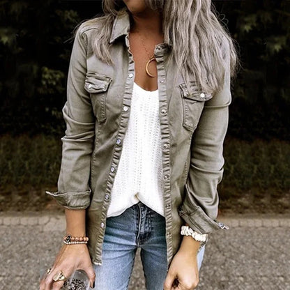 Denim Jacket Women – Soft Casual Lightweight Jean Jacket for Everyday Wear