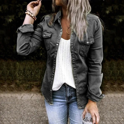 Denim Jacket for Women – Soft Casual Jean Jacket with Stylish Fit