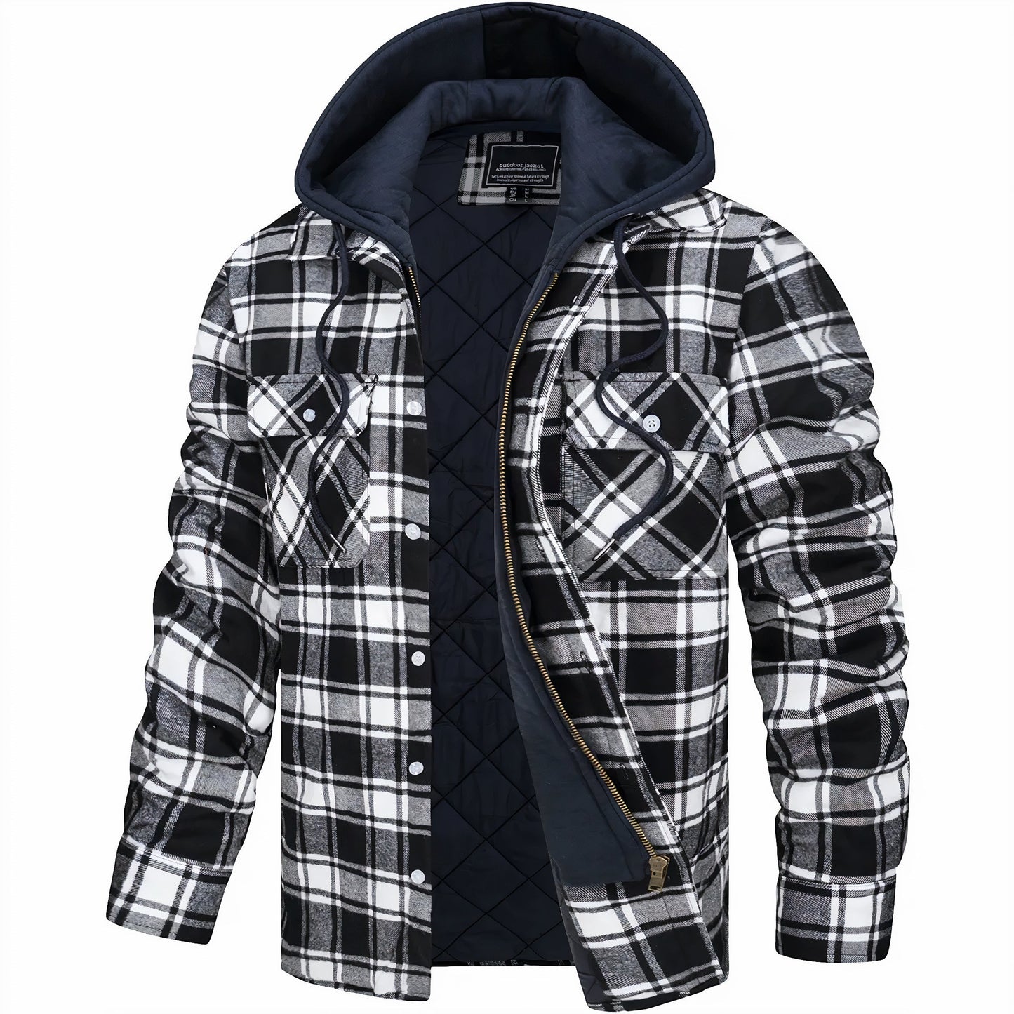 Men's Zip-Up Hoodie – Comfortable Fleece Jacket for Casual Wear & Sports