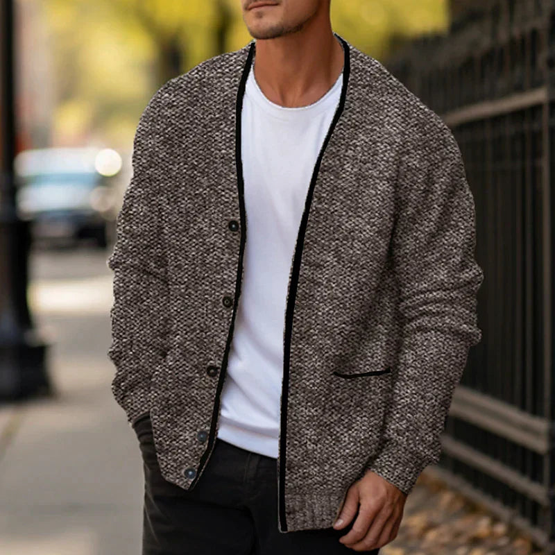 Men's Stylish Cardigan – Cozy Knit Sweater for Casual and Formal Wear