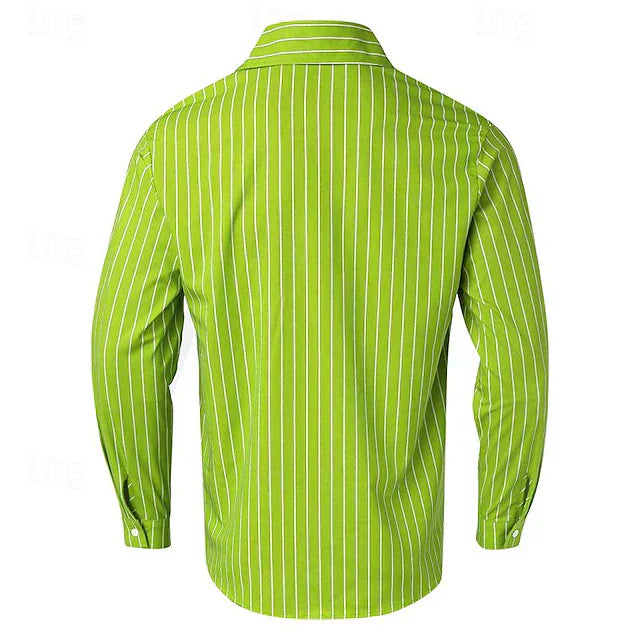 Men's Casual Long Sleeve Shirt – Lightweight Cotton Button-Up for Everyday Wear